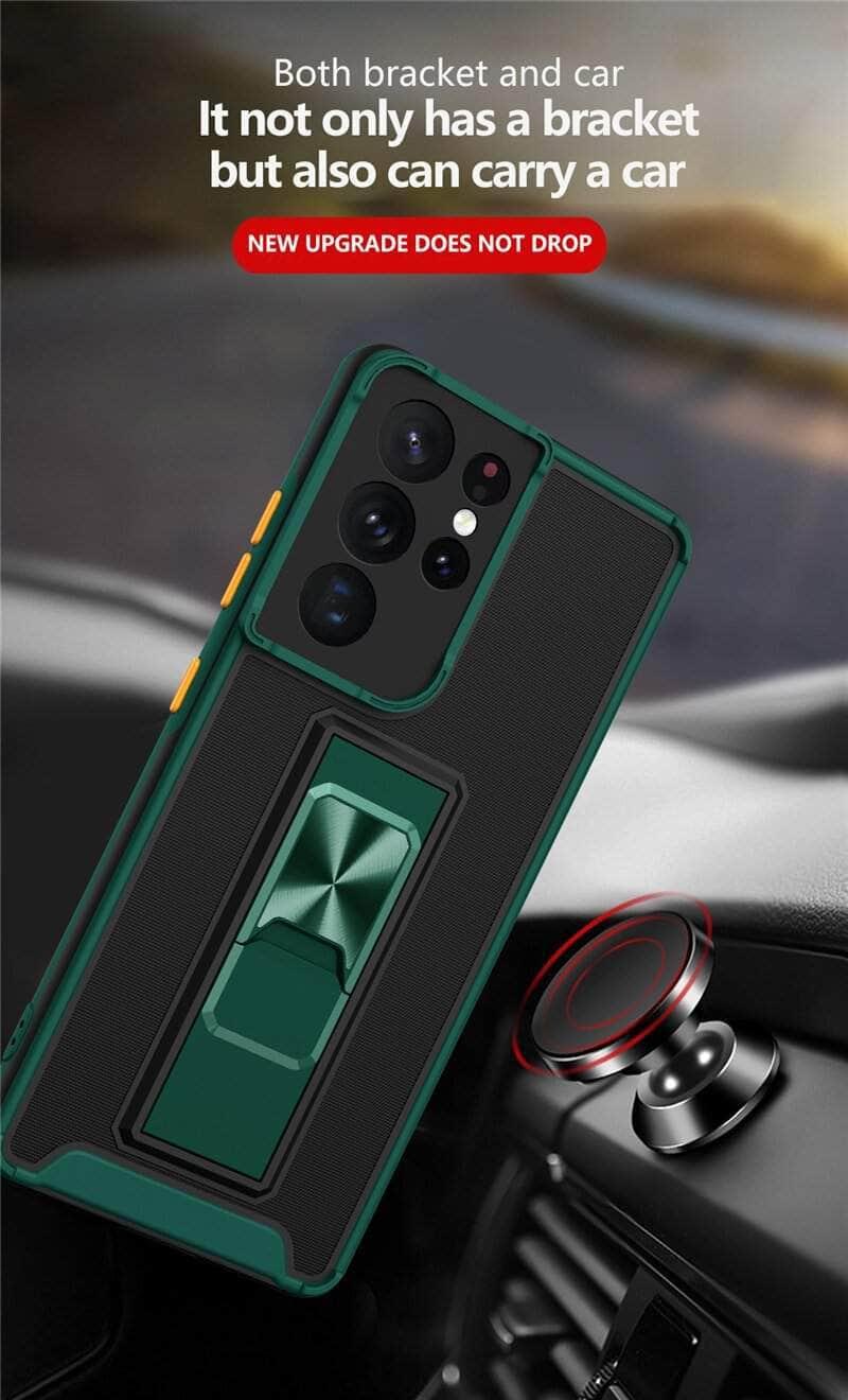 CaseBuddy Australia Casebuddy Samsung Galaxy A12 Luxury Shockproof Magnetic Holder Case