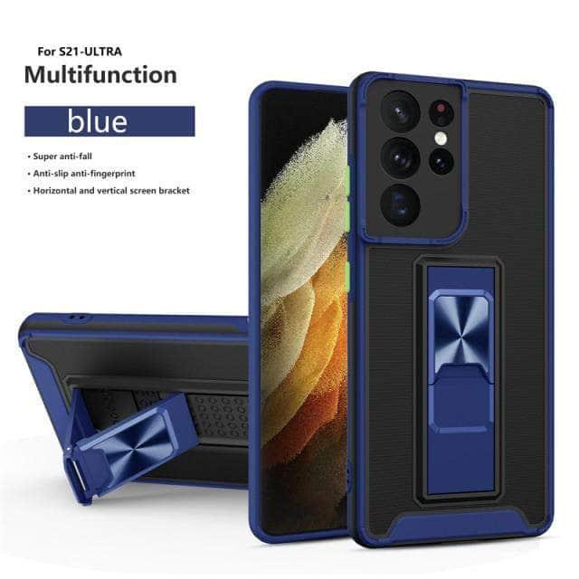 CaseBuddy Australia Casebuddy For Galaxy A32 5G / Blue Samsung Galaxy A32 Luxury Shockproof Magnetic Holder Case
