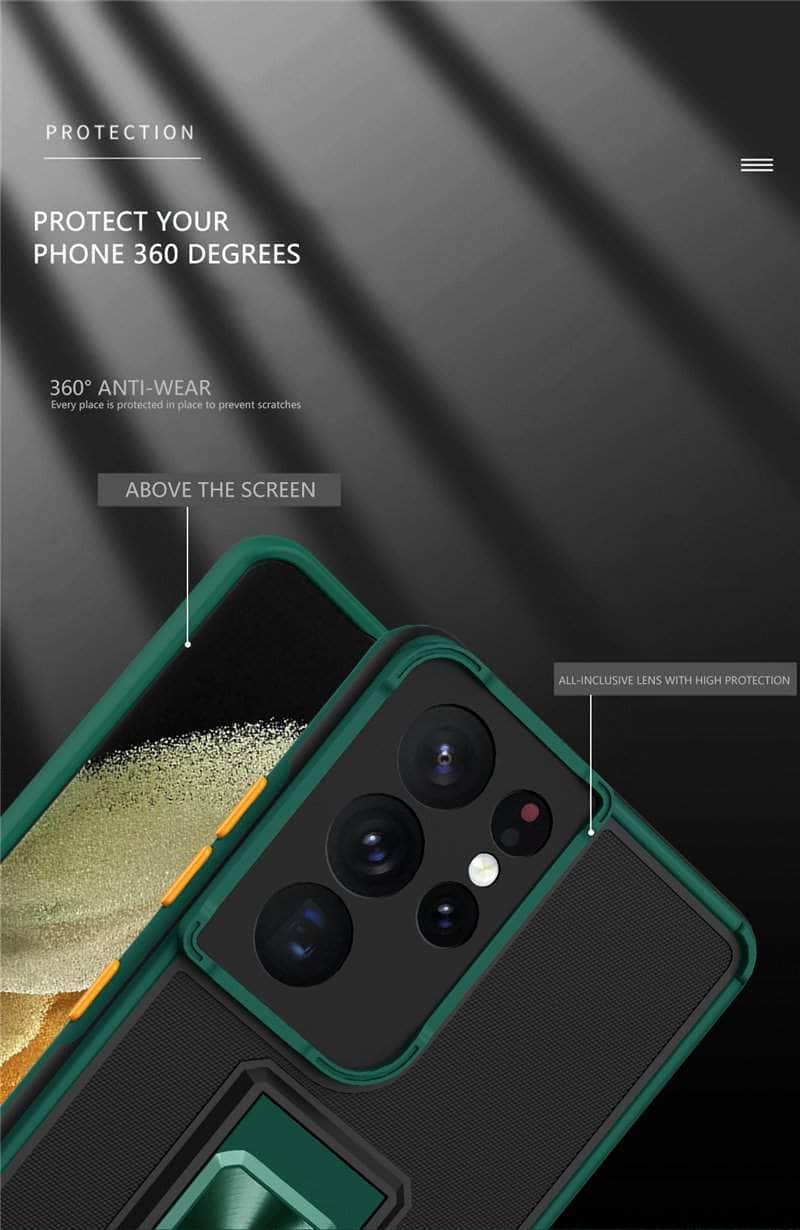 CaseBuddy Australia Casebuddy Samsung Galaxy A72 Luxury Shockproof Magnetic Holder Case