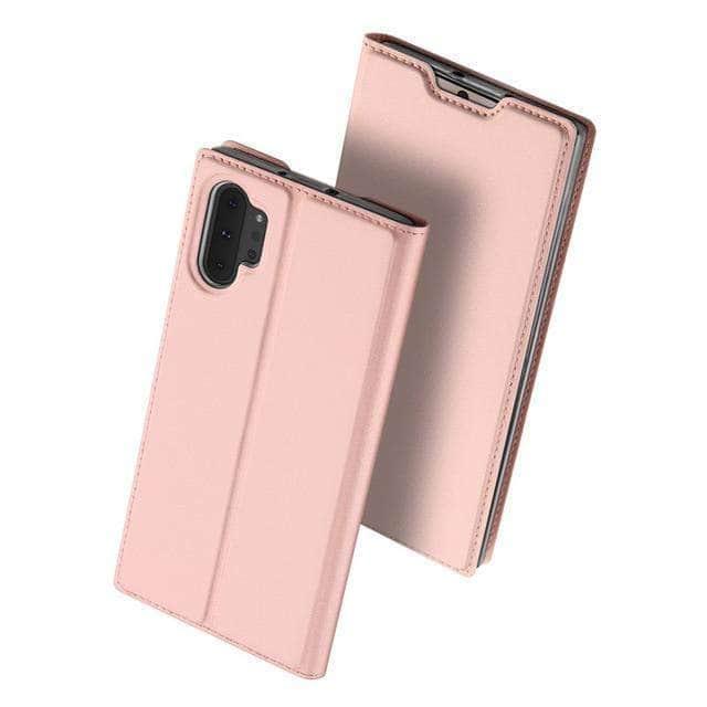CaseBuddy Casebuddy Samsung Galaxy Note 10 Plus 5G Case High-Quality Magnetic Flip Leather Case Cover