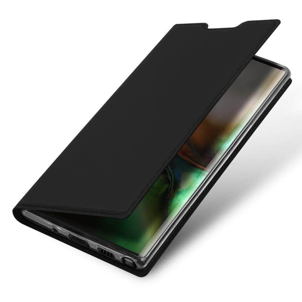 CaseBuddy Casebuddy Samsung Galaxy Note 10 Plus 5G Case High-Quality Magnetic Flip Leather Case Cover
