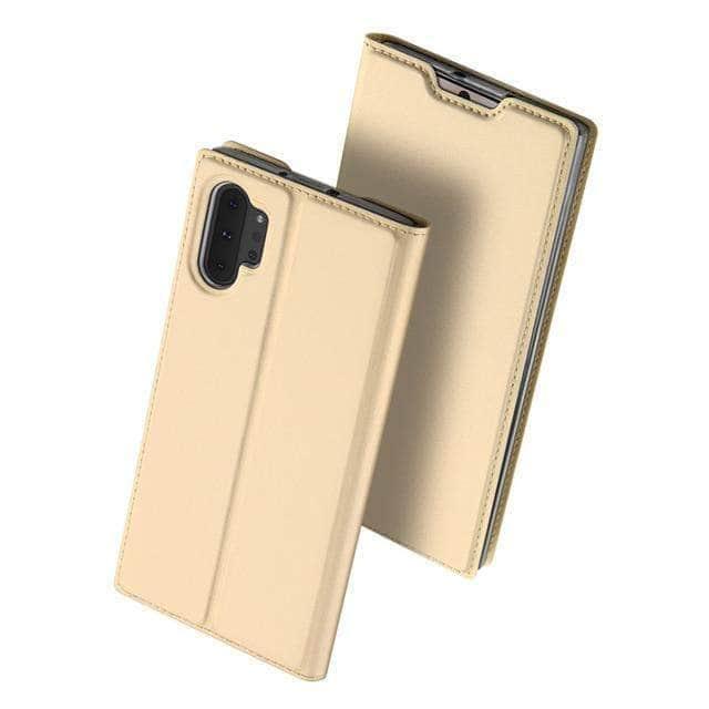 CaseBuddy Casebuddy Samsung Galaxy Note 10 Plus 5G Case High-Quality Magnetic Flip Leather Case Cover