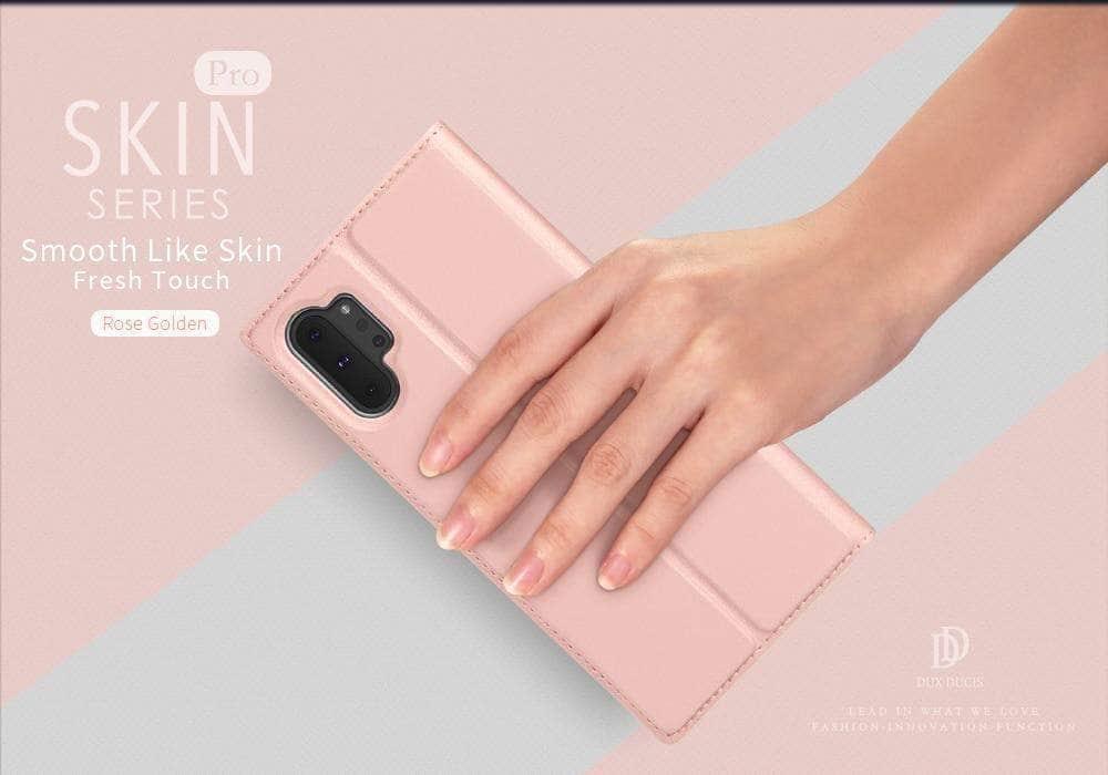 CaseBuddy Casebuddy Samsung Galaxy Note 10 Plus 5G Case High-Quality Magnetic Flip Leather Case Cover