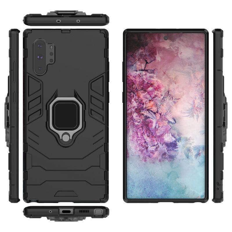 Samsung Galaxy Note10+ Note 10 Plus 5G Finger Ring Case Hard CaseArmor Case Back Cover - CaseBuddy