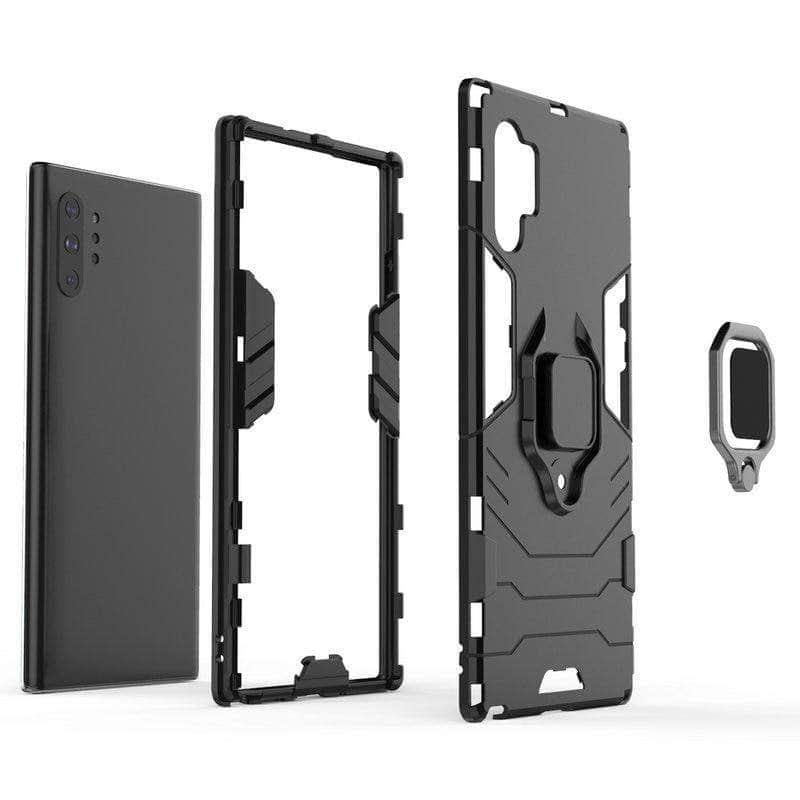 Samsung Galaxy Note10+ Note 10 Plus 5G Finger Ring Case Hard CaseArmor Case Back Cover - CaseBuddy