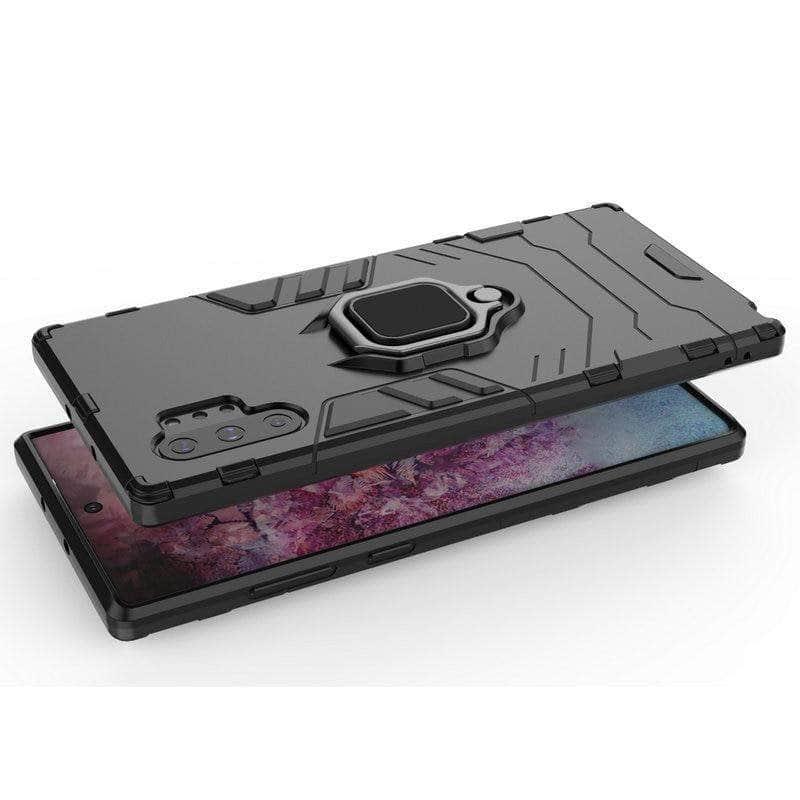 Samsung Galaxy Note10+ Note 10 Plus 5G Finger Ring Case Hard CaseArmor Case Back Cover - CaseBuddy