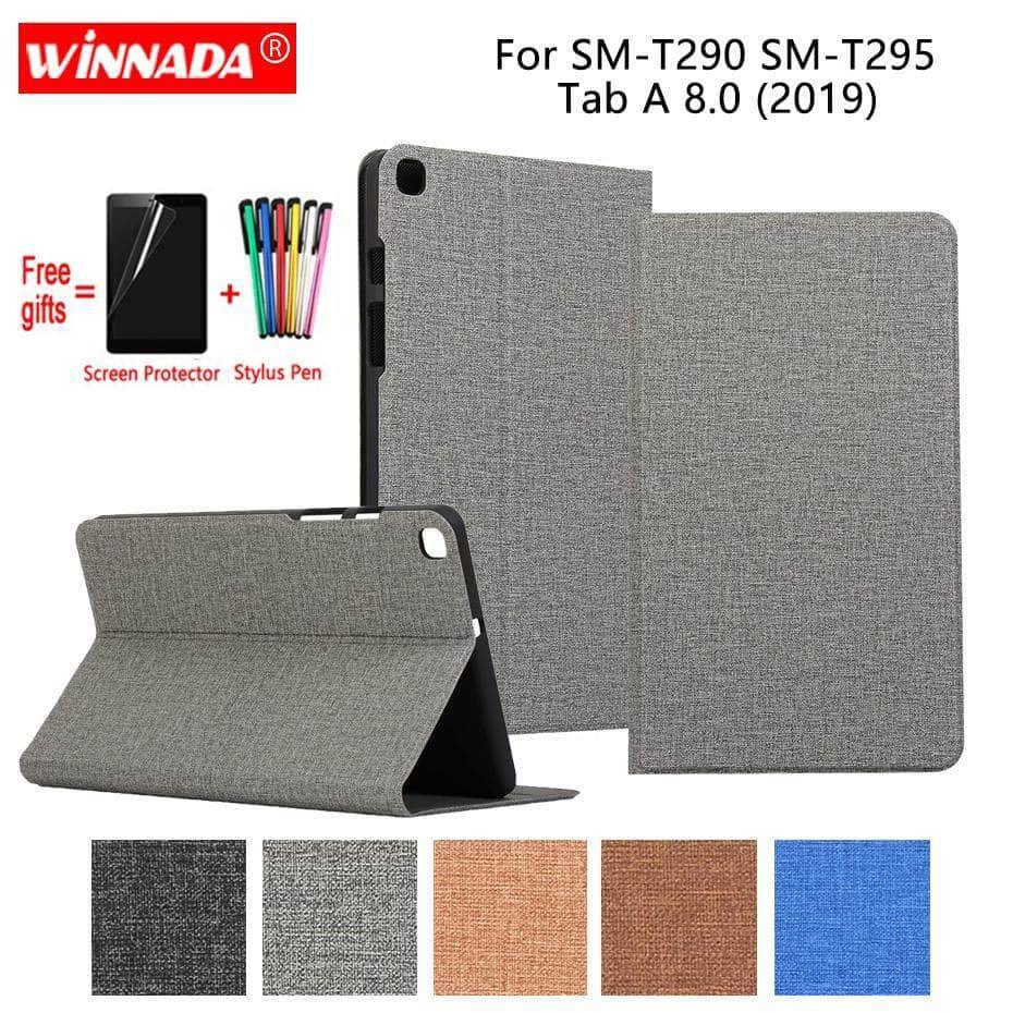 Samsung Galaxy Tab A 8.0 2019 PU Leather Stand Protective Case TPU Cover SM-T295 T290 - CaseBuddy