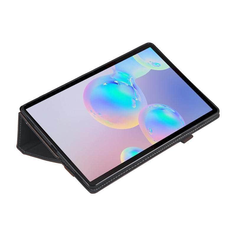 Samsung Tab S6 10.5 T865 T860 Handheld Flip Case Retro Card Smart Cover - CaseBuddy
