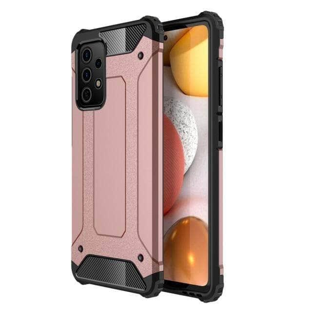CaseBuddy Australia Casebuddy for Samsung A32 5G / Rose Gold Shockproof Armor Galaxy A32 Silicone Back Cover