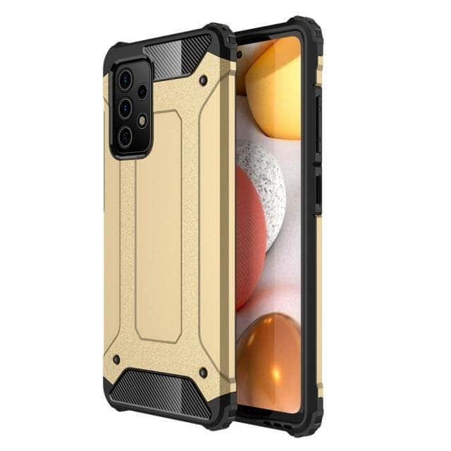 CaseBuddy Australia Casebuddy for Samsung A42 5G / Gold Shockproof Armor Galaxy A42 Silicone Back Cover