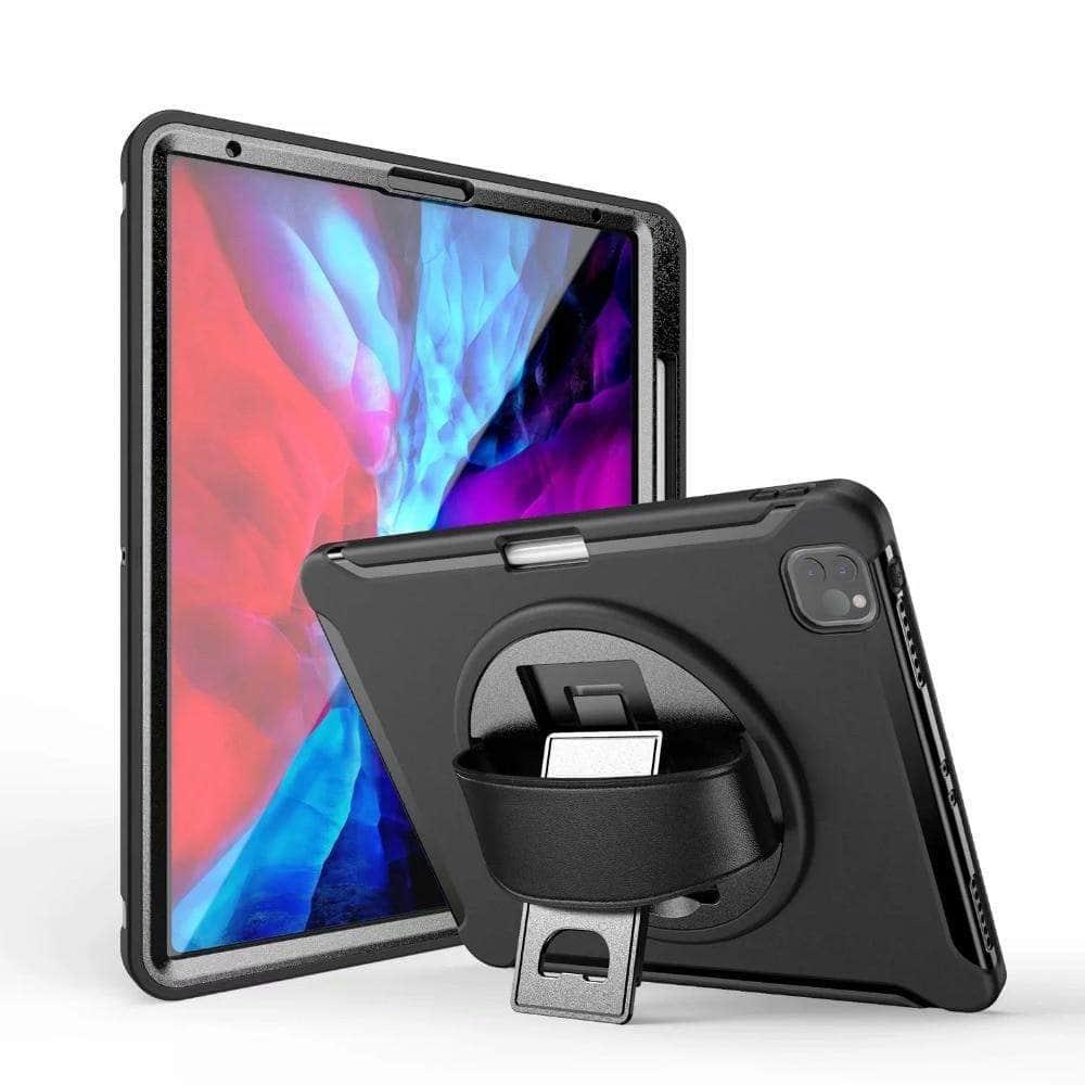 CaseBuddy Australia Casebuddy Shockproof Armor iPad Pro 12.9 2021 Pencil Holder Hand Strap Case