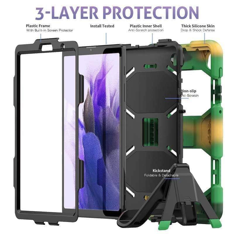 CaseBuddy Australia Casebuddy Shockproof Galaxy Tab A7 Lite 2021  Hard Military Heavy Duty Case