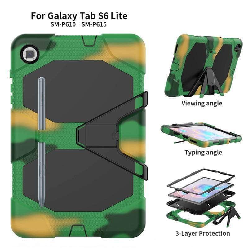 CaseBuddy Australia Casebuddy Shockproof Heavy Duty Stand Case Galaxy Tab S6 Lite 10.4 P610 P615