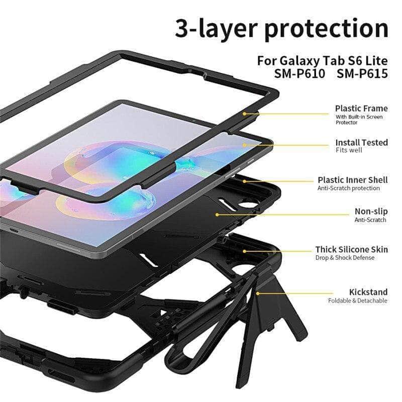 CaseBuddy Australia Casebuddy Shockproof Heavy Duty Stand Case Galaxy Tab S6 Lite 10.4 P610 P615