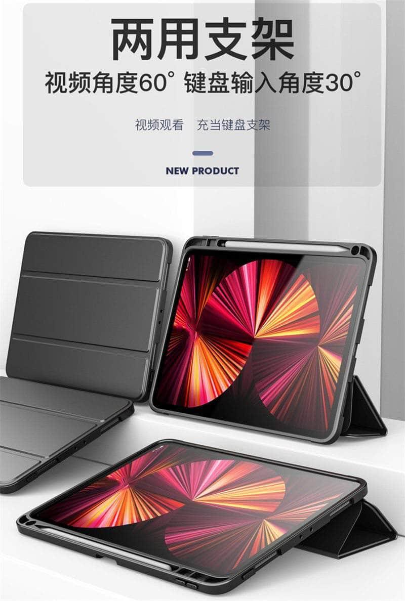 CaseBuddy Australia Casebuddy ShockProof iPad Pro 11 2021 A2460 TPU Silicone Back Cover Kickstand