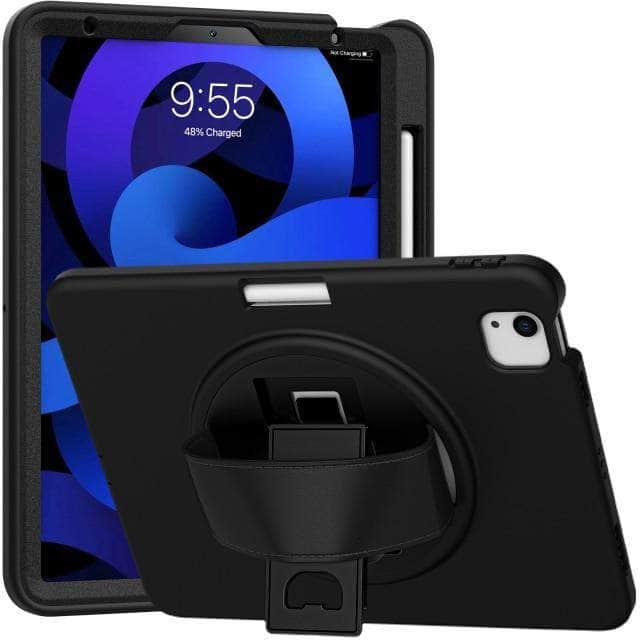 CaseBuddy Australia Casebuddy Black / iPad Air 4 10.9 Silicone IPad Air 4 Rugged Duty Hand Holder Shell