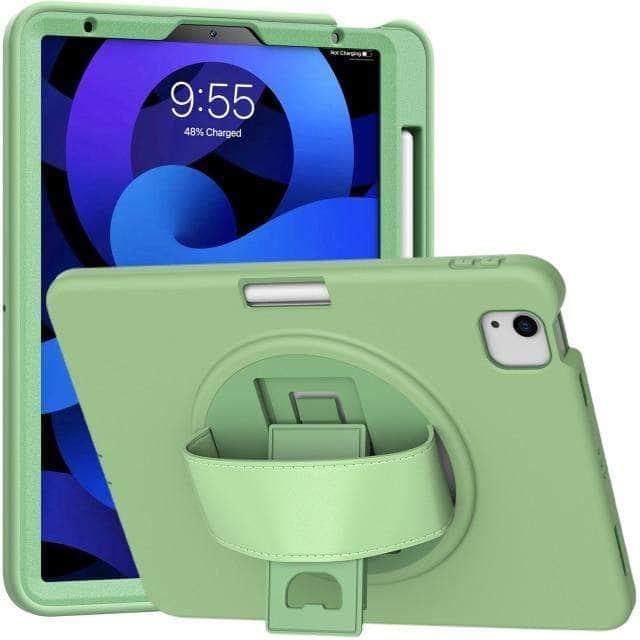 CaseBuddy Australia Casebuddy green / iPad Air 5 Silicone iPad Air 5 Rugged Duty Hand Holder Shell