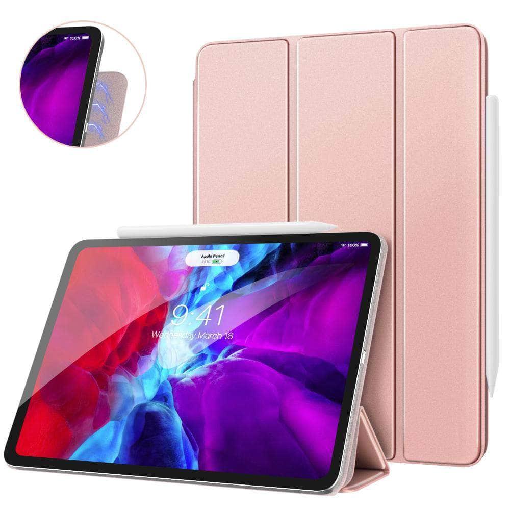 Smart Folio Case iPad Pro 12.9 2020 Magnetically Charge Slim Lightweight Smart Shell - CaseBuddy