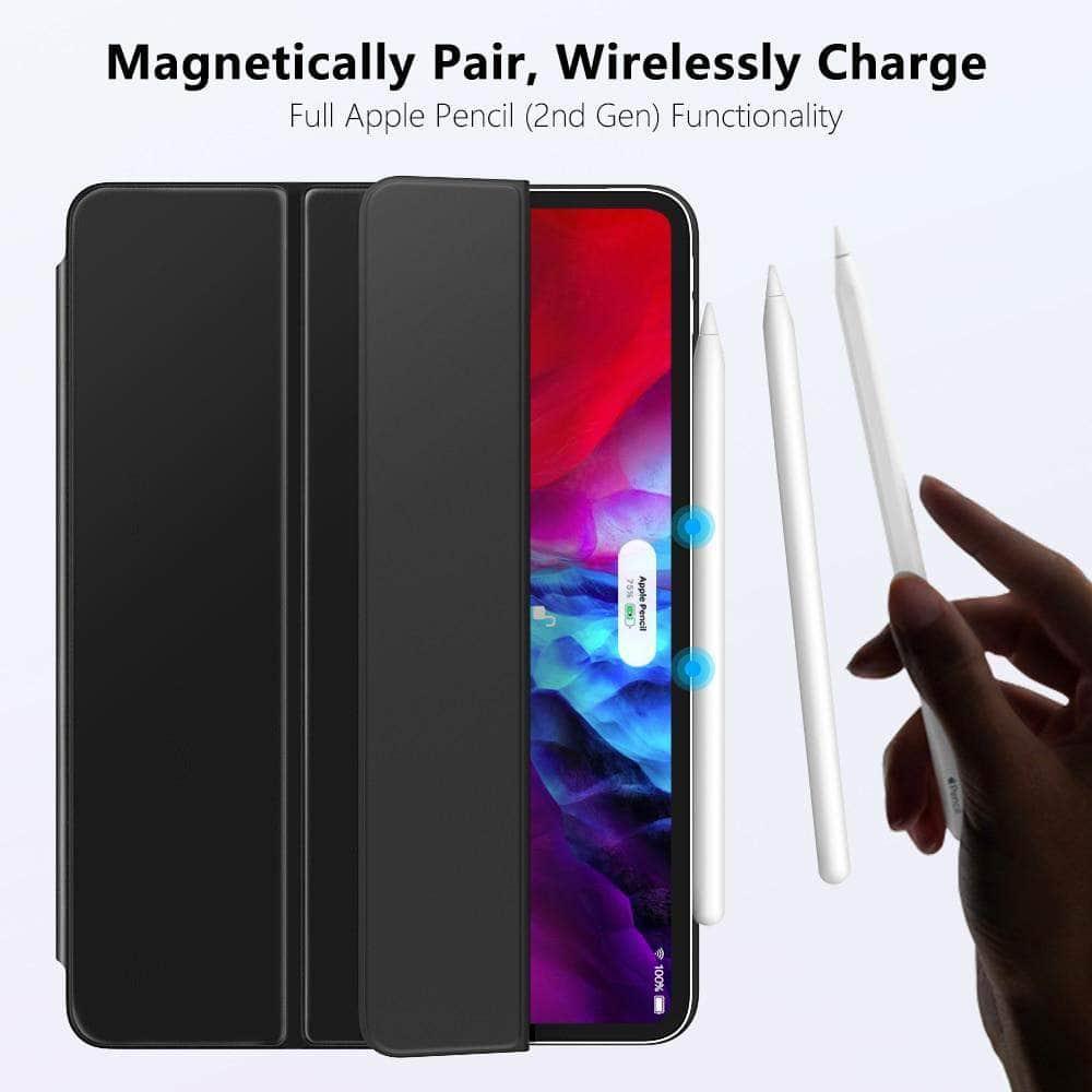 Smart Folio Case iPad Pro 12.9 2020 Magnetically Charge Slim Lightweight Smart Shell - CaseBuddy