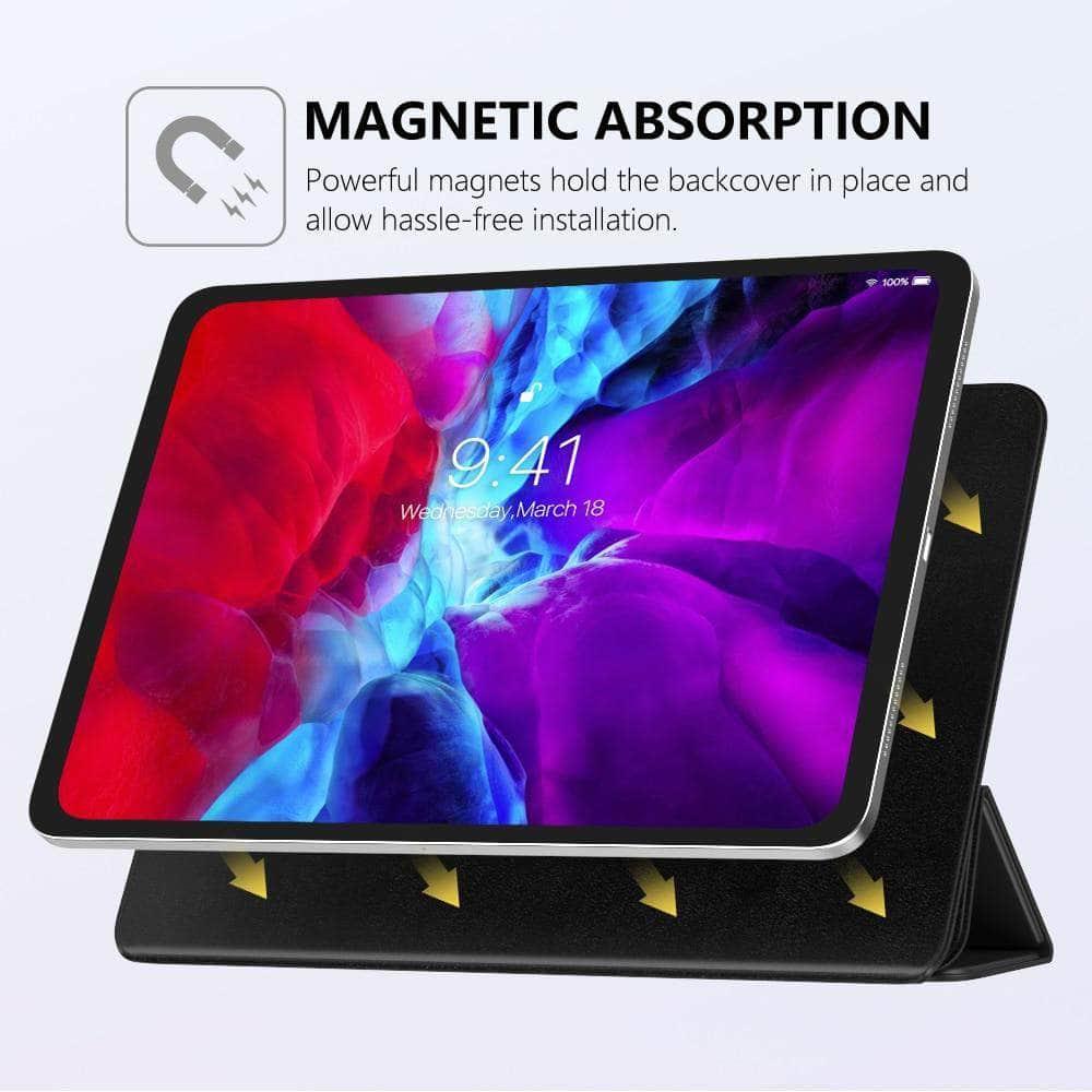 Smart Folio Case iPad Pro 12.9 2020 Magnetically Charge Slim Lightweight Smart Shell - CaseBuddy