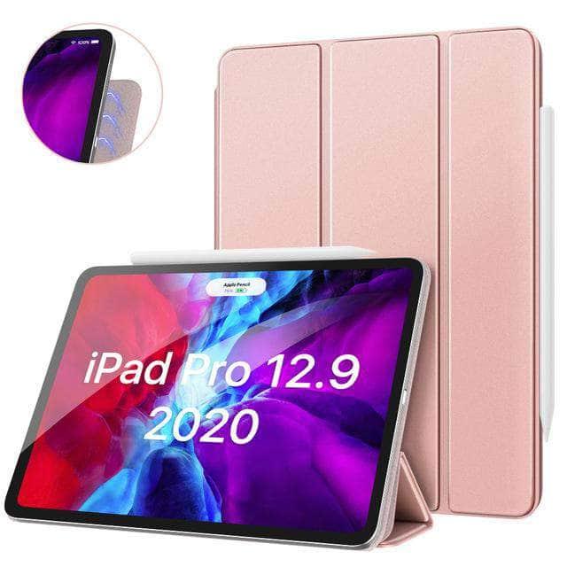Smart Folio Case iPad Pro 12.9 2020 Magnetically Charge Slim Lightweight Smart Shell - CaseBuddy
