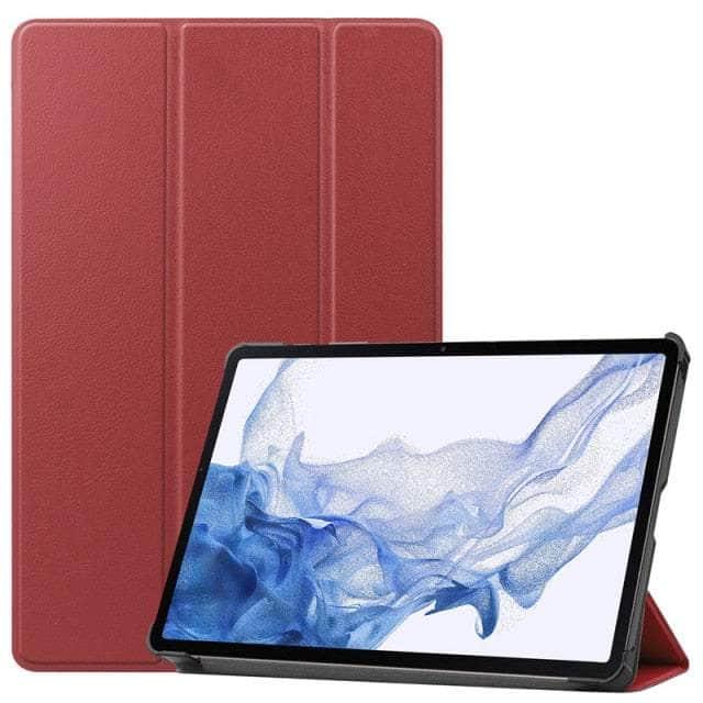 CaseBuddy Australia Casebuddy Wine Red / Tab S8 11 inch Smart Magnetic Galaxy Tab S8 11 X700 Cover