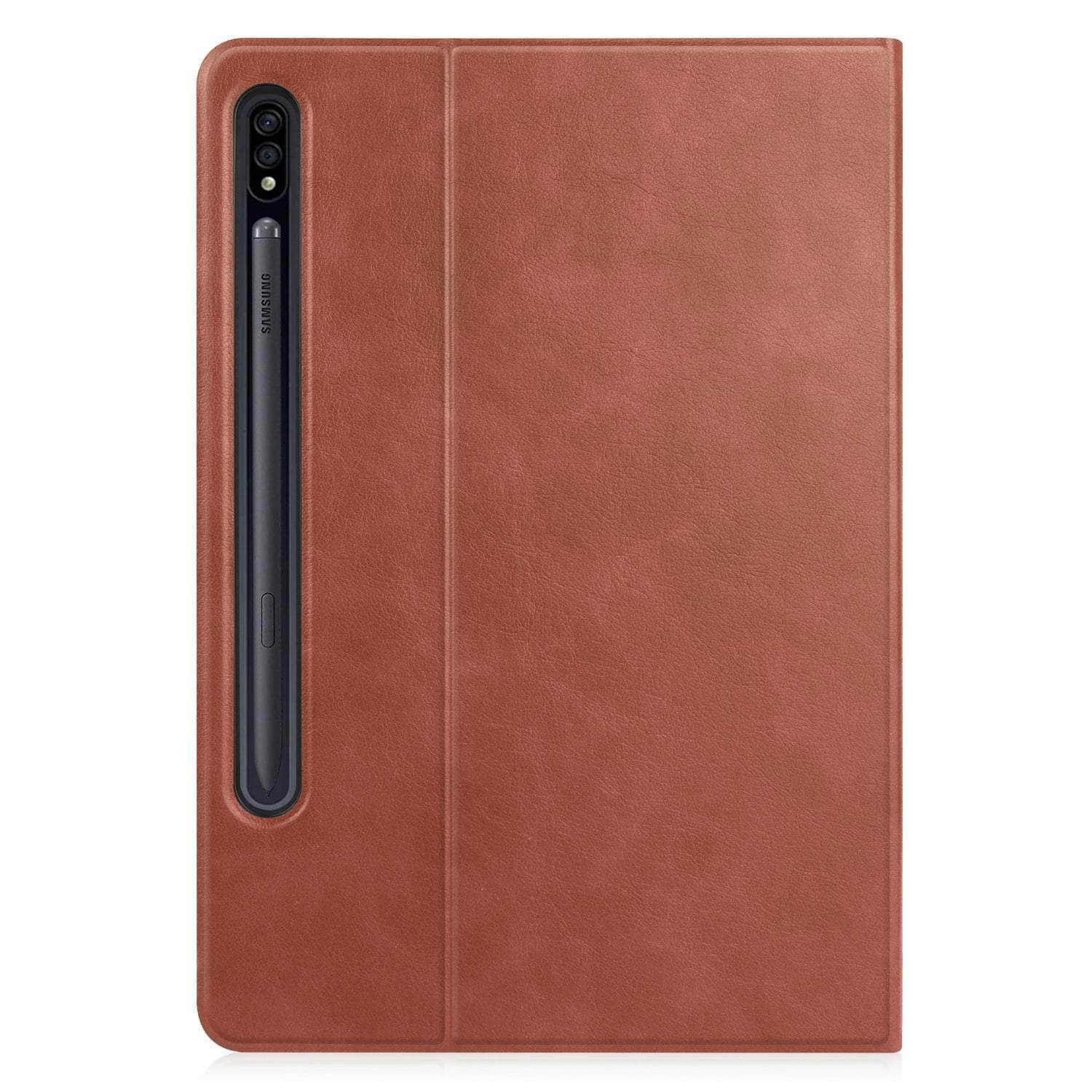 CaseBuddy Australia Casebuddy Smart Tab S8 X700 Protective Magnetic Adsorption Cowhide Leather Case