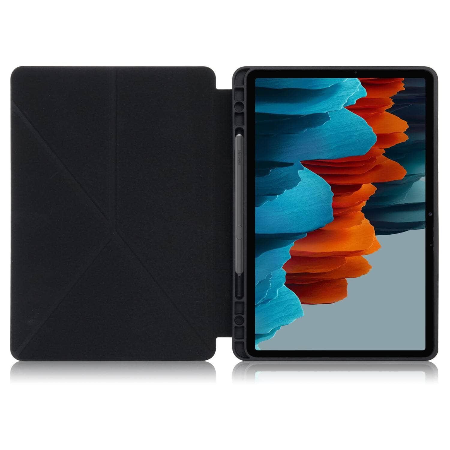CaseBuddy Australia Casebuddy Smart Tri-Fold Tab S8 Ultra X906 Magnetic Adsorption Transformer Stand