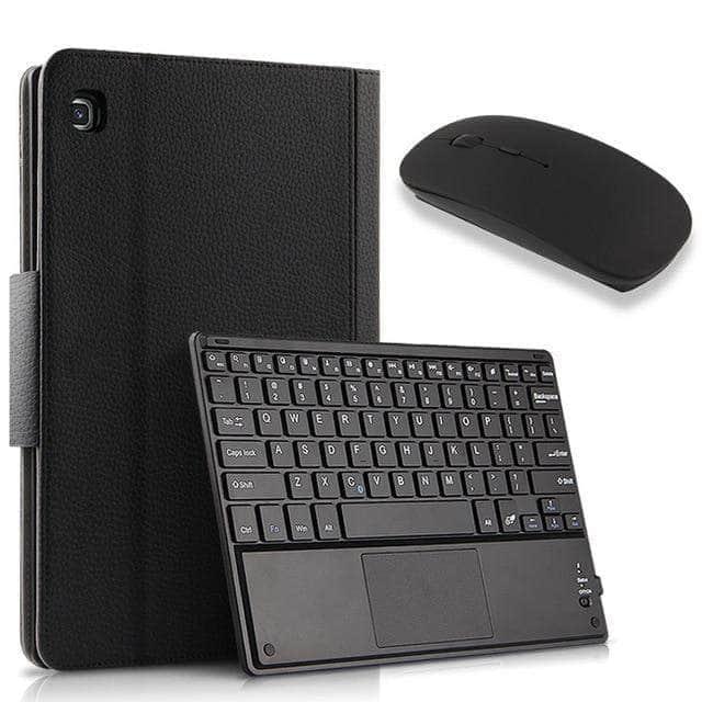 CaseBuddy Australia Casebuddy Black and Mouse Smart Wireless Bluetooth Keyboard Case Galaxy Tab A 10.1 T510 T515