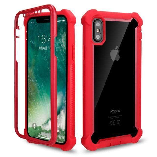 CaseBuddy Australia Casebuddy For iPhone 13Pro Max / Red Phone Case Soft Silicone iPhone 13 Pro Max Shockproof Bumper