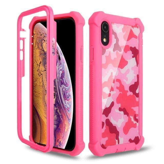 CaseBuddy Australia Casebuddy iPhone 13 Pro / Camouflage Pink Case Soft Silicone iPhone 13 Pro Shockproof Bumper