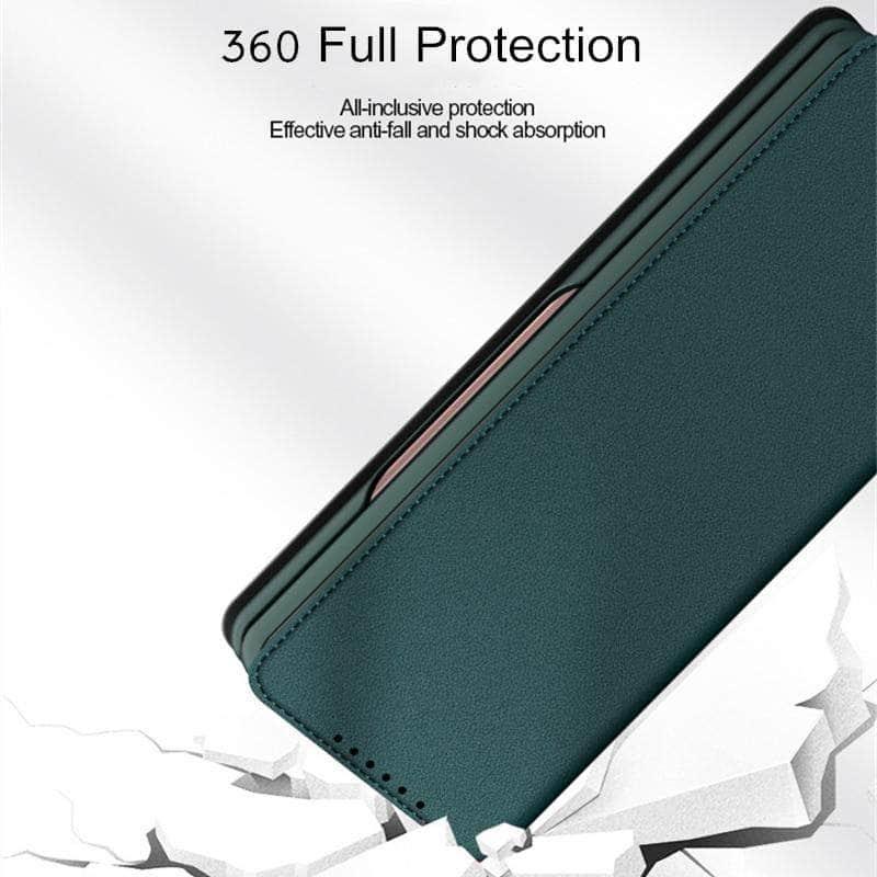 CaseBuddy Australia Casebuddy Split Folding Leather Galaxy Z Fold 3 5G Wallet