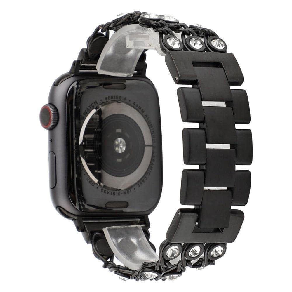 Stainless Steel Link Bracelet Apple Watch 6 5 4 3 2 SE 44/42/40/38 - CaseBuddy
