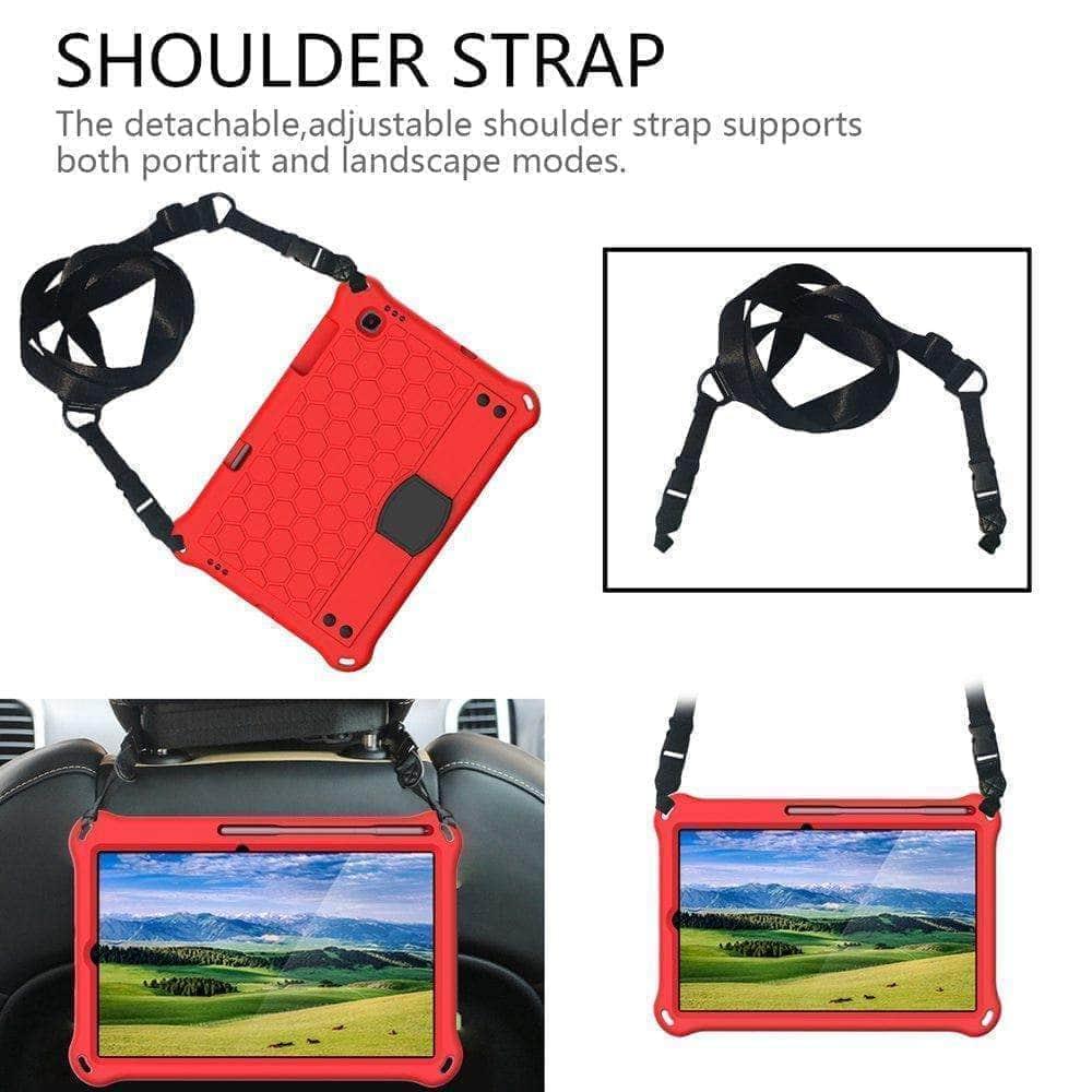 CaseBuddy Australia Casebuddy Strap Shockproof EVA Full Body Cover Kids Galaxy Tab S6 Lite 10.4 P610 P615