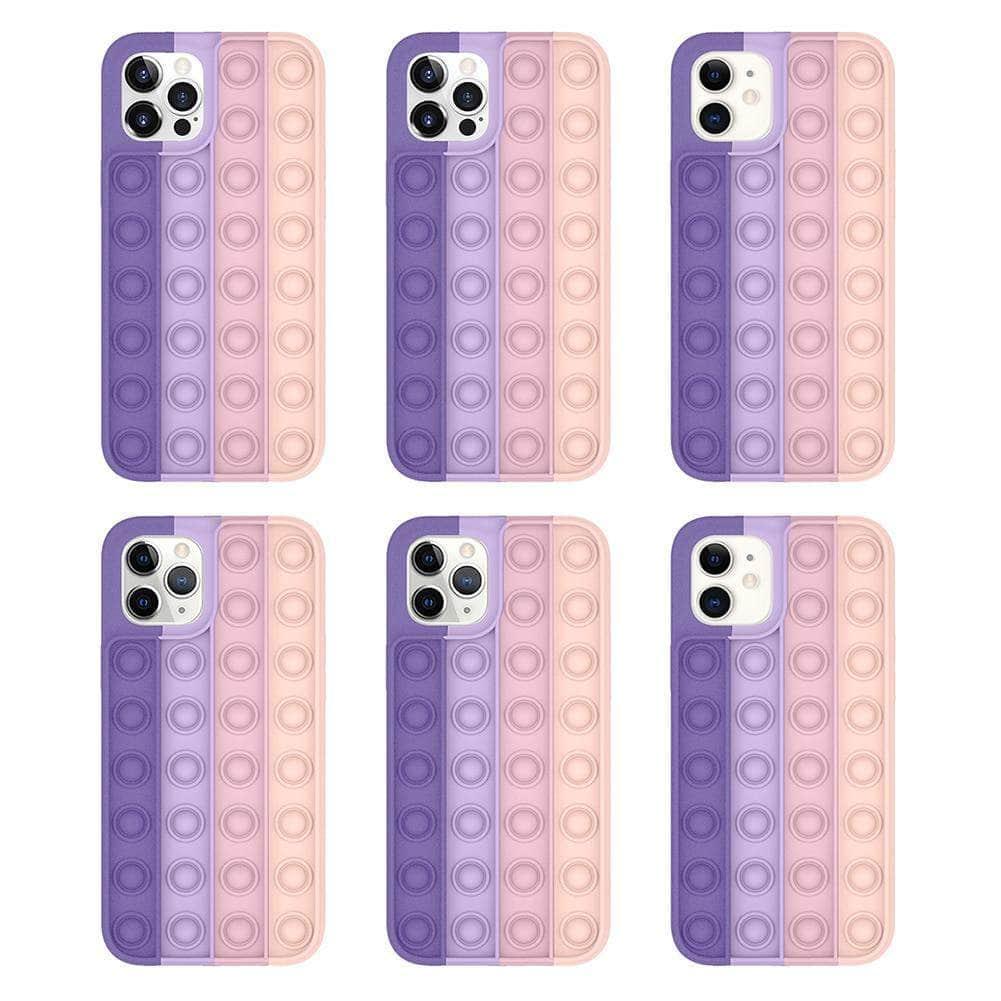 CaseBuddy Australia Casebuddy Stress Reliever Push It Bubble Antistress Sensor iPhone 12 Case