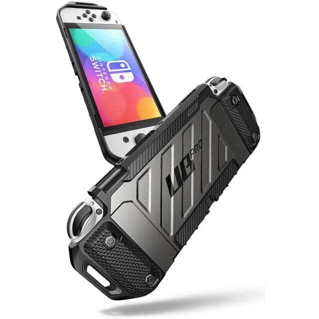 CaseBuddy Australia Casebuddy Black SUPCASE Dockable Nintendo Switch OLED 2021 Rugged Protective Case