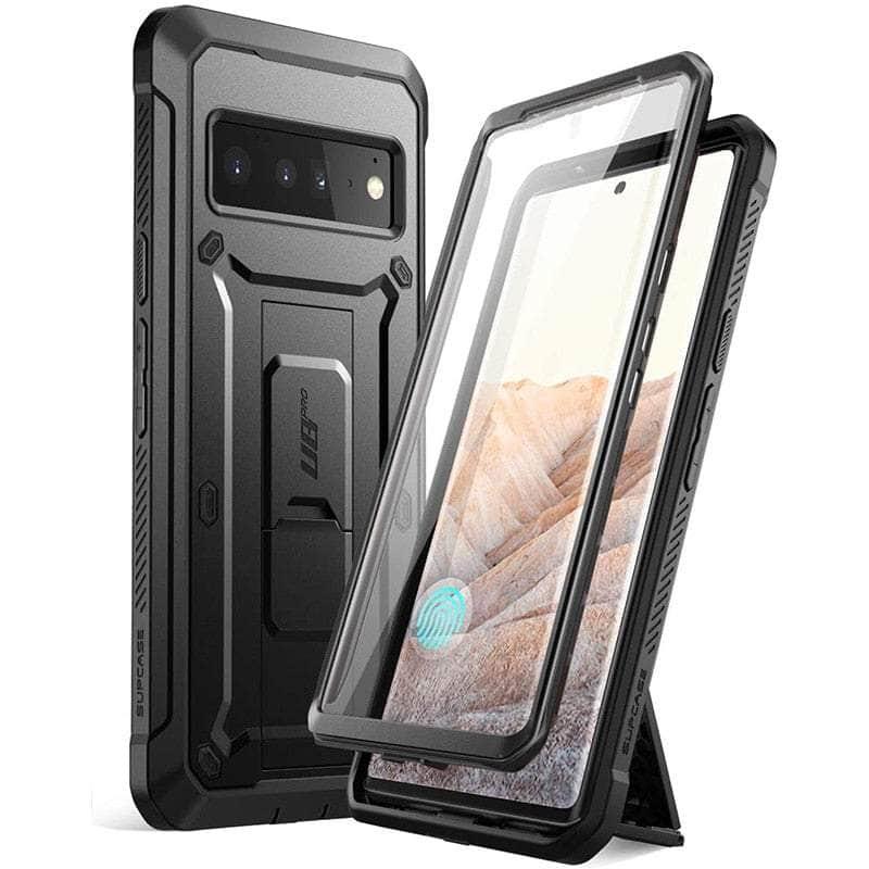 Casebuddy Black / PC + TPU SUPCASE Google Pixel 6 Pro UB Pro Full-Body Rugged Holster Case