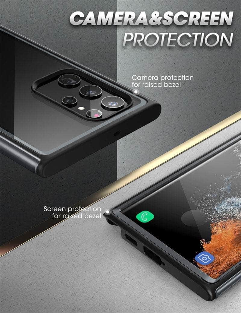 CaseBuddy Australia Casebuddy SUPCASE S22 Ultra UB Edge Pro Slim Frame Clear Back Case
