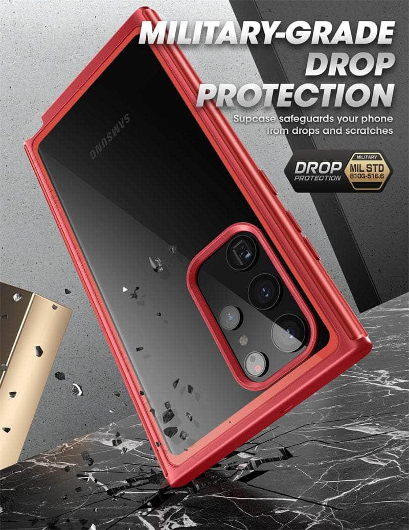 CaseBuddy Australia Casebuddy SUPCASE S22 Ultra UB Edge Pro Slim Frame Clear Back Case