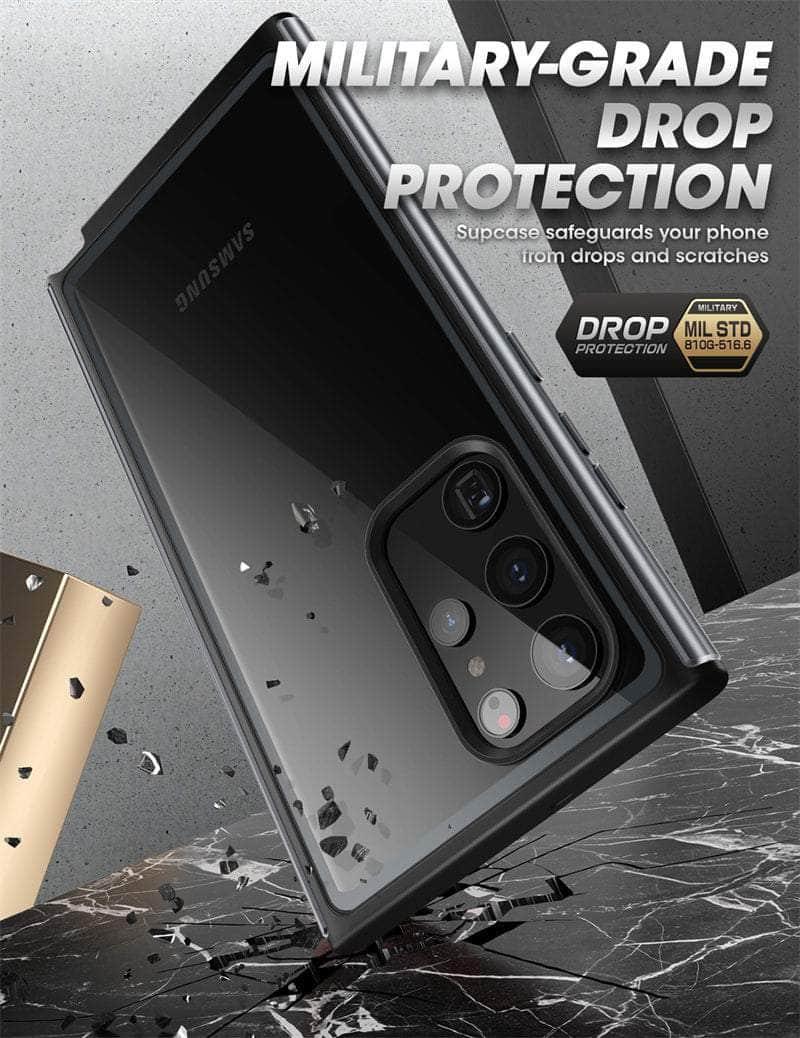 CaseBuddy Australia Casebuddy SUPCASE S22 Ultra UB Edge Pro Slim Frame Clear Back Case