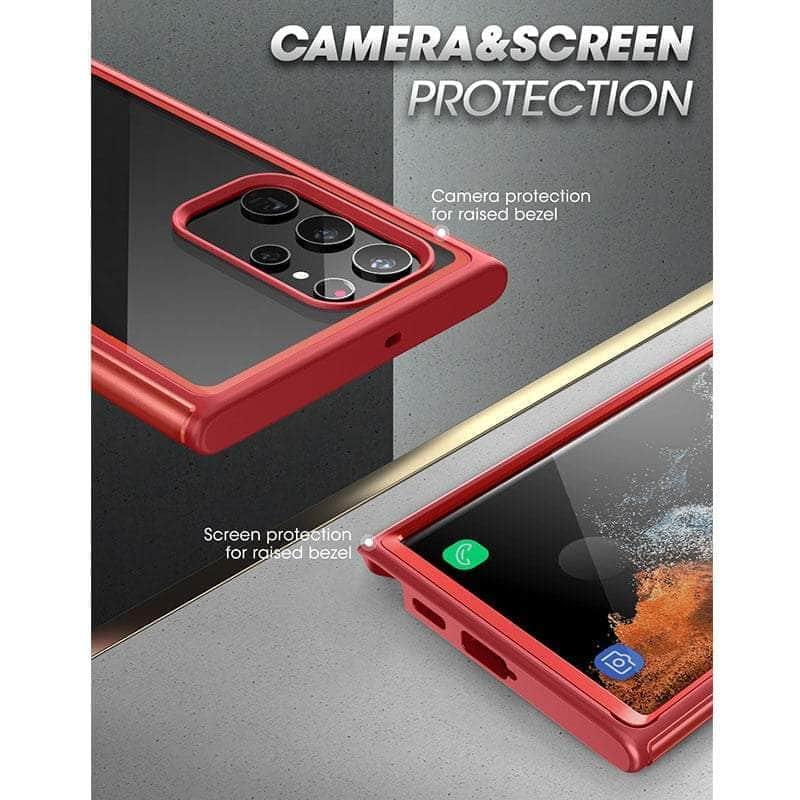 CaseBuddy Australia Casebuddy SUPCASE S22 Ultra UB Edge Pro Slim Frame Clear Back Case