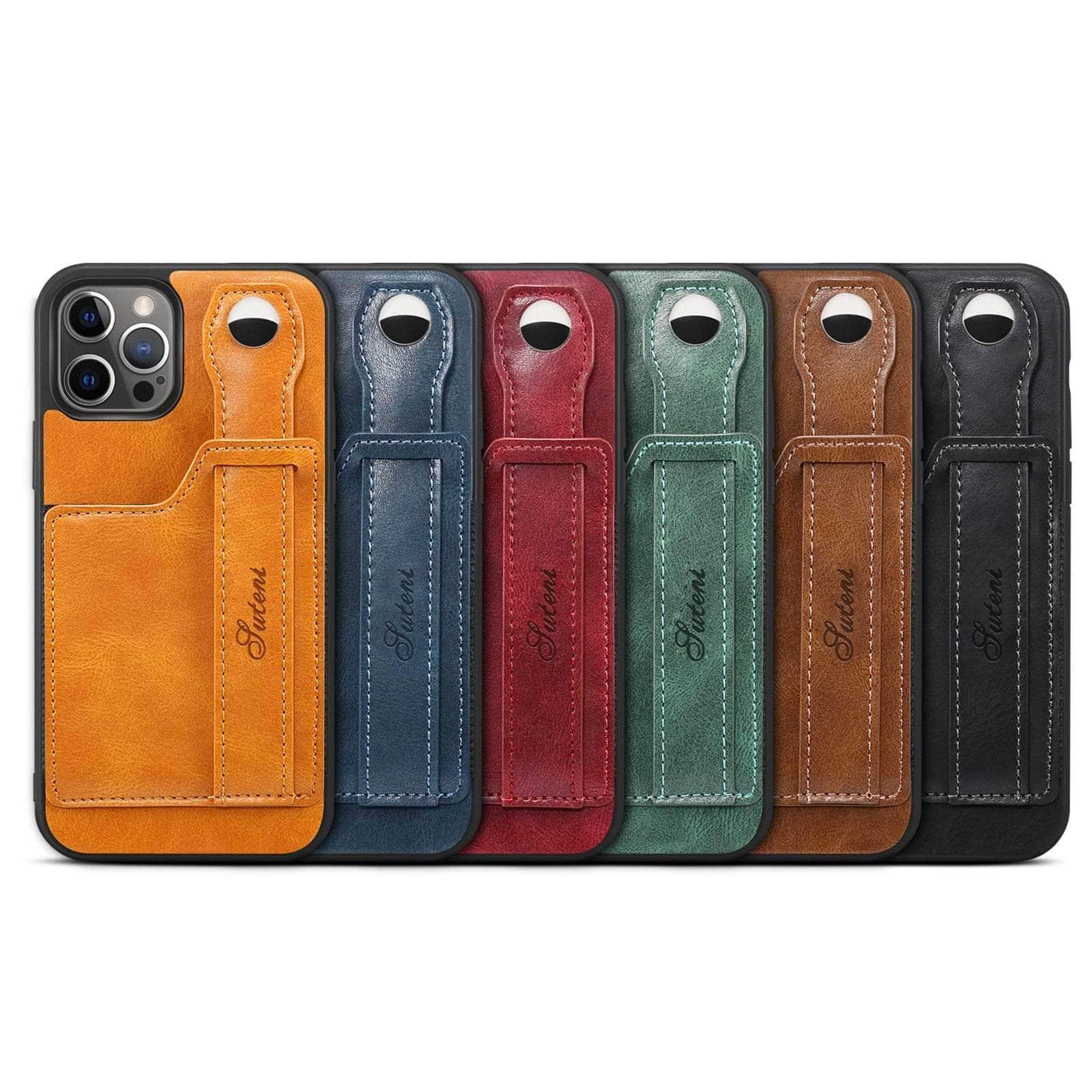 CaseBuddy Australia Casebuddy Suteni Card Simplicity iPhone 13 Leather Case