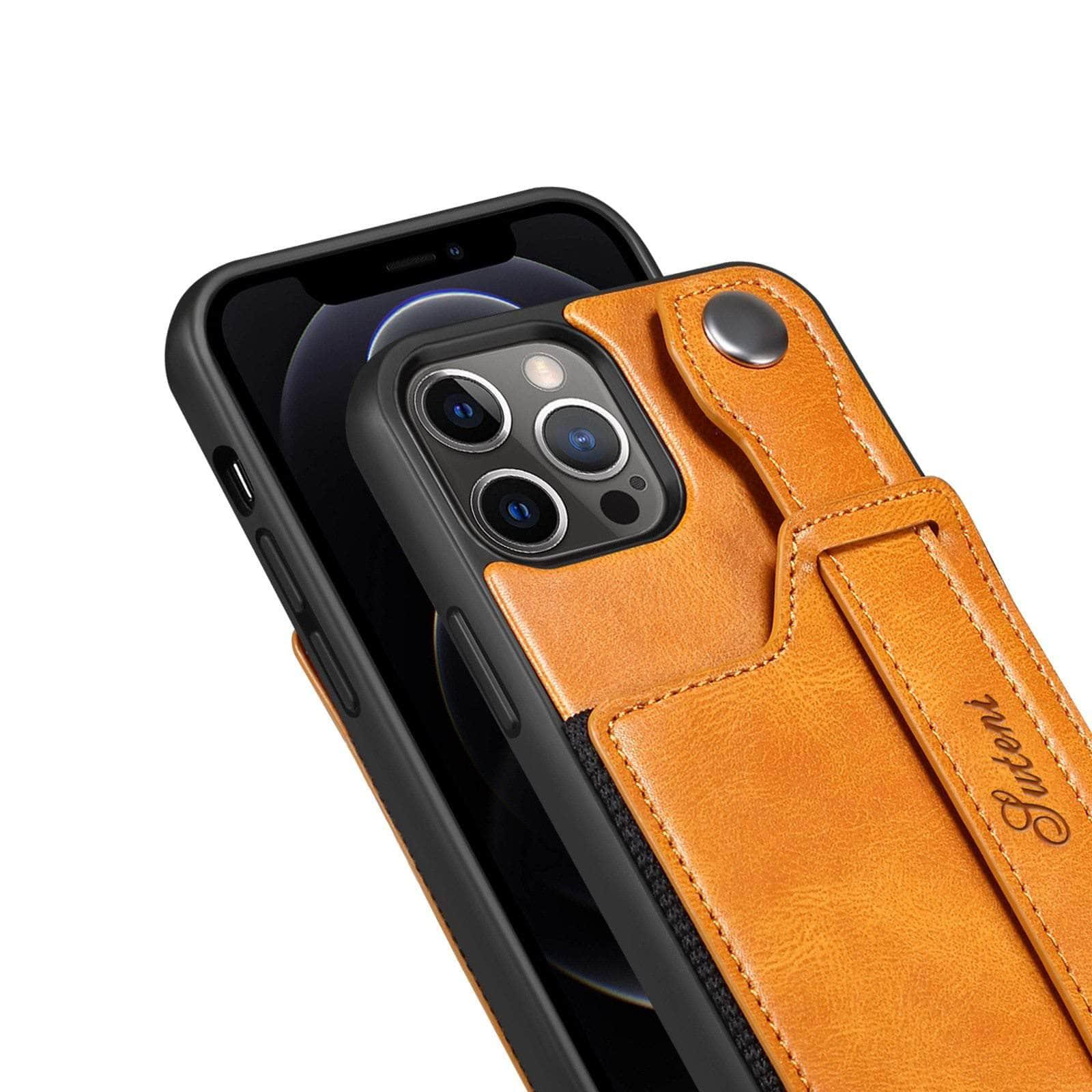 CaseBuddy Australia Casebuddy Suteni Card Simplicity iPhone 13 Mini Leather Case
