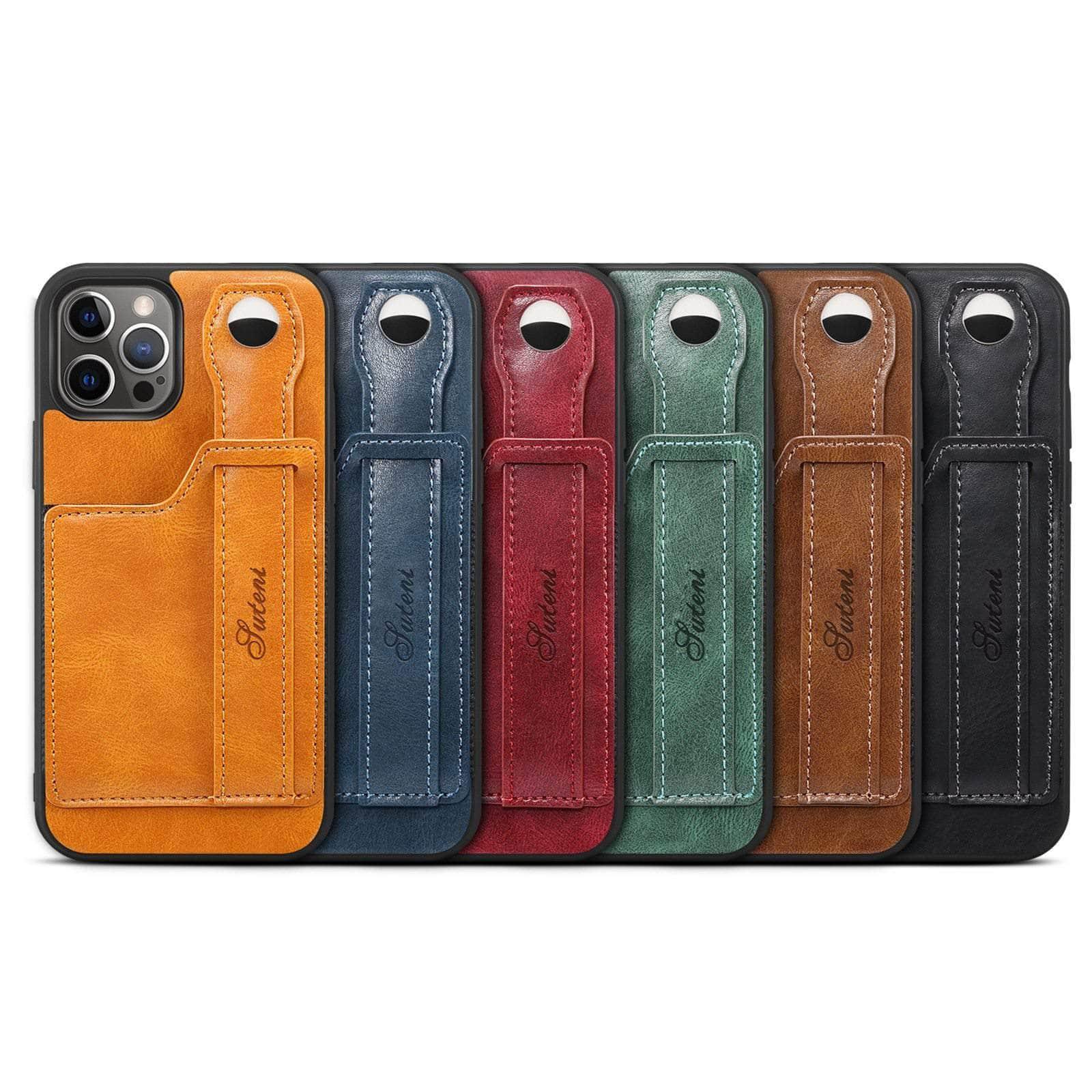 CaseBuddy Australia Casebuddy Suteni Card Simplicity iPhone 13 Mini Leather Case