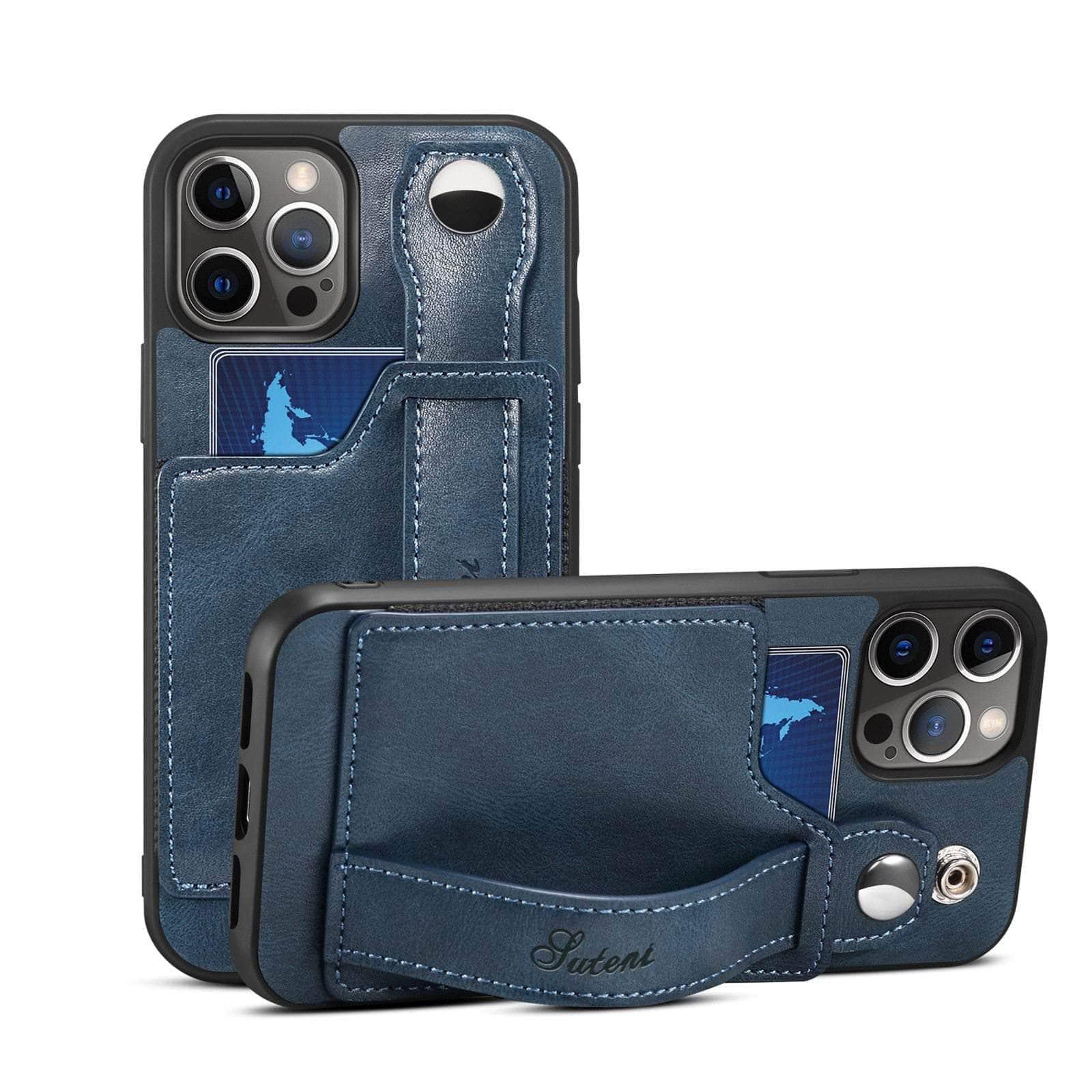 CaseBuddy Australia Casebuddy Suteni Card Simplicity iPhone 13 Mini Leather Case