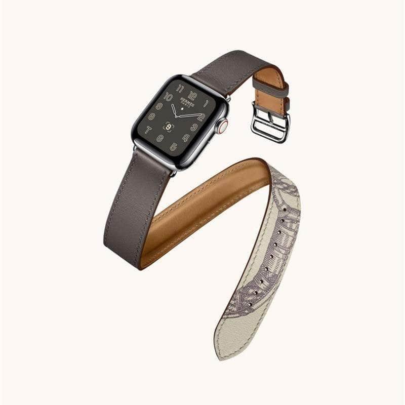 CaseBuddy Australia Casebuddy Swift Double Tour Apple Watch 1 2 3 4 5 6  38/40/42/44 Real Leather Strap