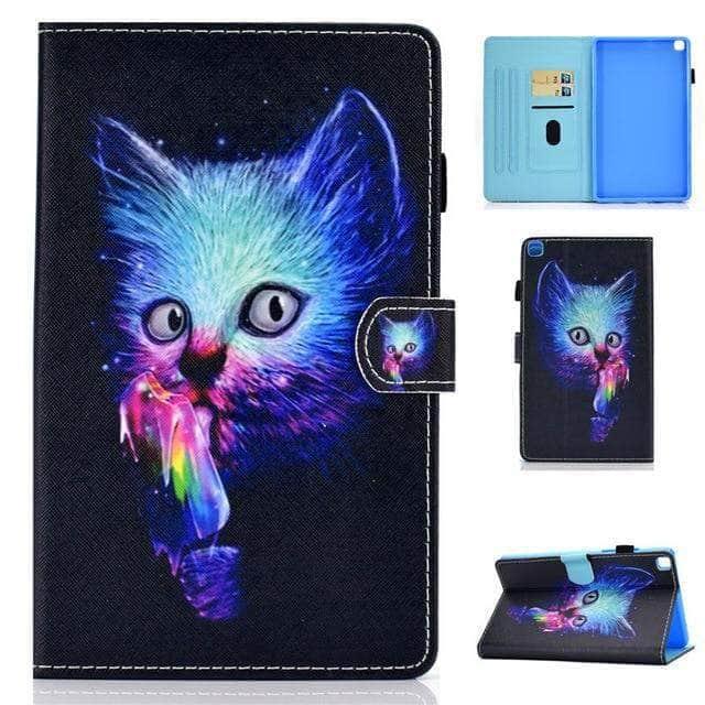 CaseBuddy Australia Casebuddy M025 / Tab A7 10.4 T500 Tab A7 10.4 2020 T500 T505 Cartoon Silicon PU Leather Shell