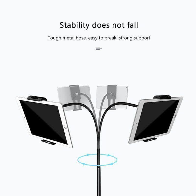 Tablet Floor Stand iPad 4.6-10.5 inch Retractable 360° Rotating Metal - CaseBuddy