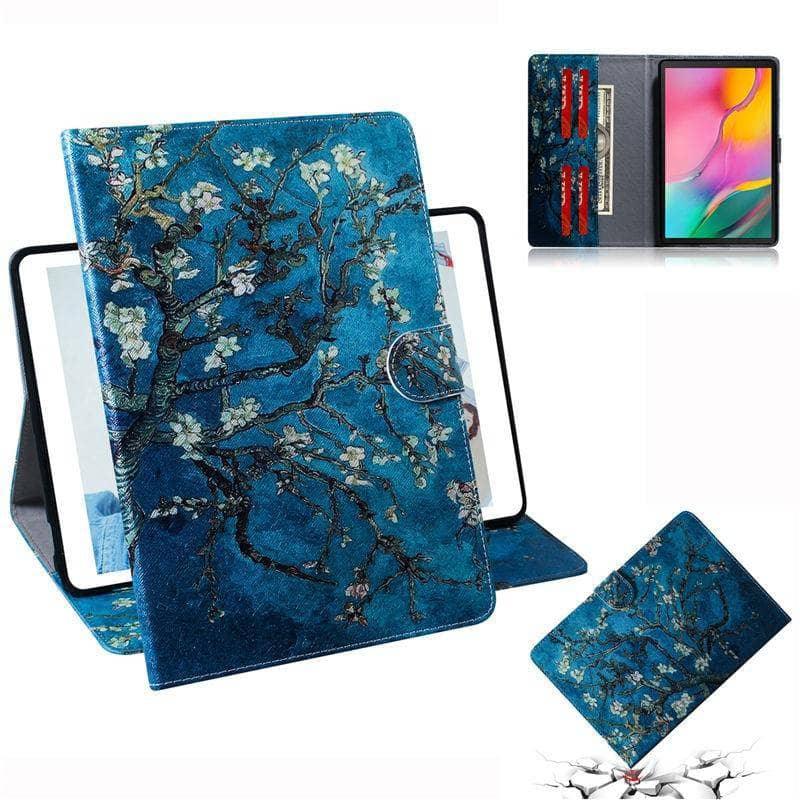 Tiger Pattern Case Galaxy Tab A 10.1 2019 T510 T515 Tablet Stand Shell - CaseBuddy