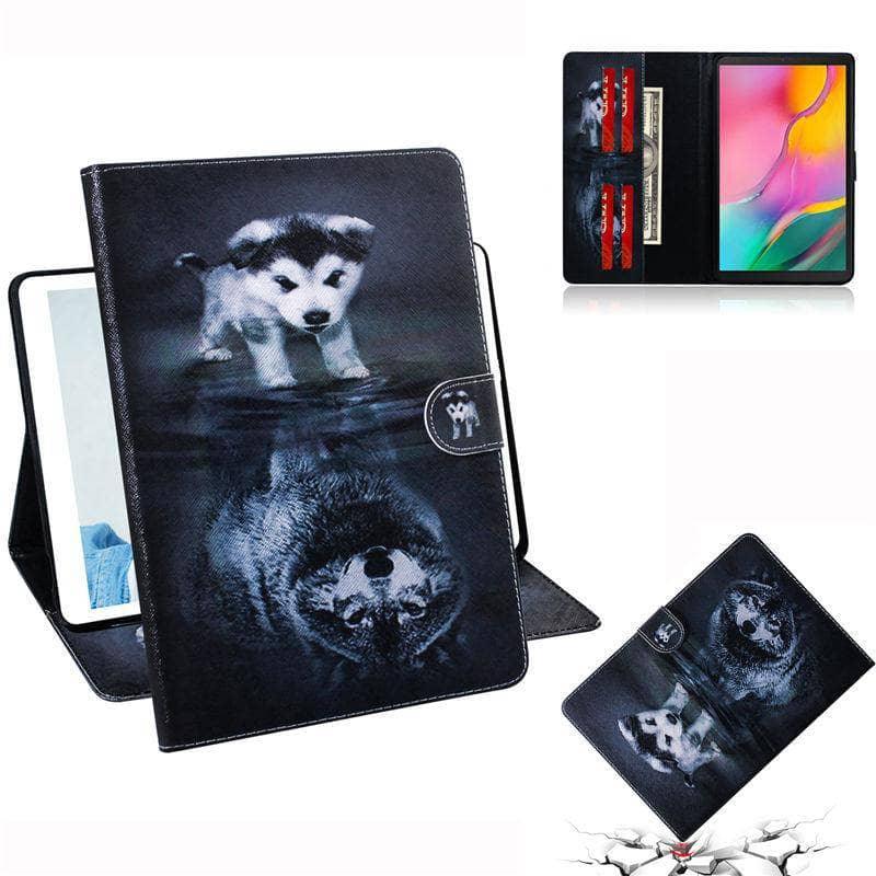 Tiger Pattern Case Galaxy Tab A 10.1 2019 T510 T515 Tablet Stand Shell - CaseBuddy